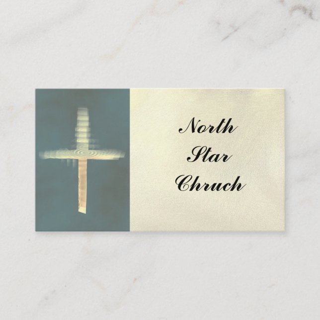 Star Christian Light Cross business card (Front)