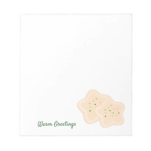 Star Christmas Cookies Notepad