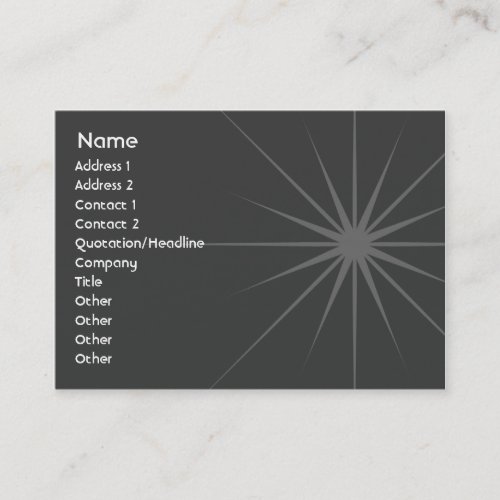 Star - Chubby Business Cards