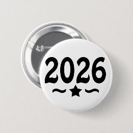Star Class of 2026 Graduation Button