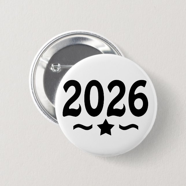 Star Class of 2026 Graduation Button (Front & Back)