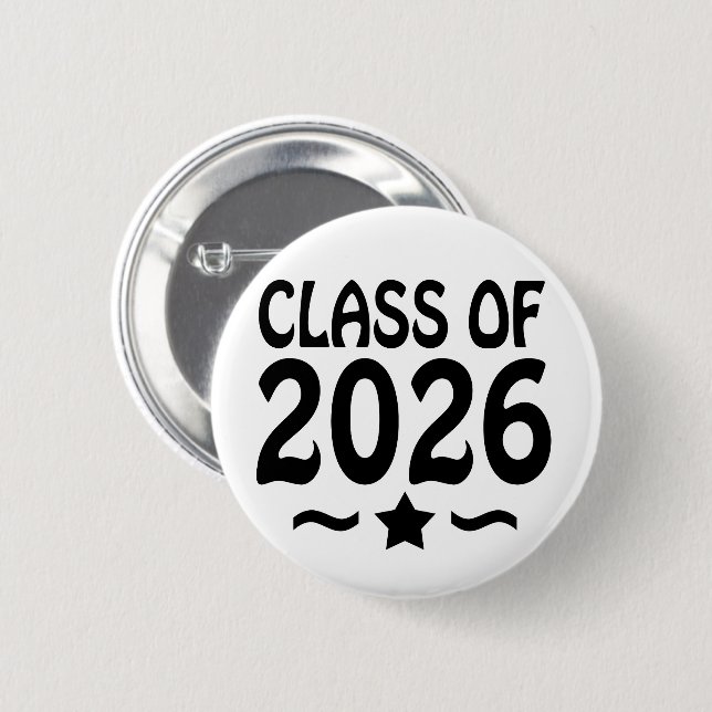 Star Class of 2026 Graduation Button (Front & Back)