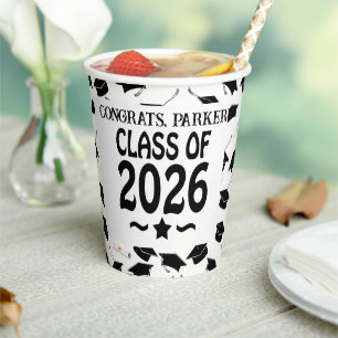Star Class of 2026 Graduation Paper Cups