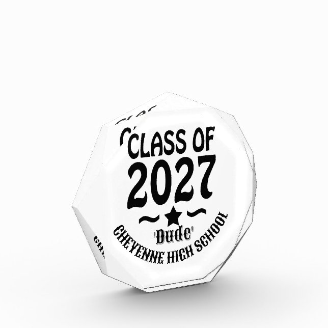 Star Class of 2027 Graduation Acrylic Award (Left)