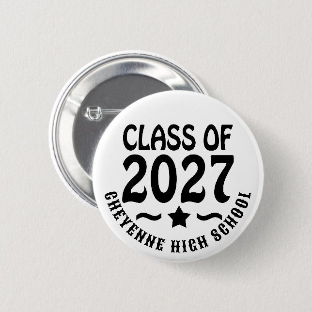 Star Class of 2027 Graduation Button (Front & Back)
