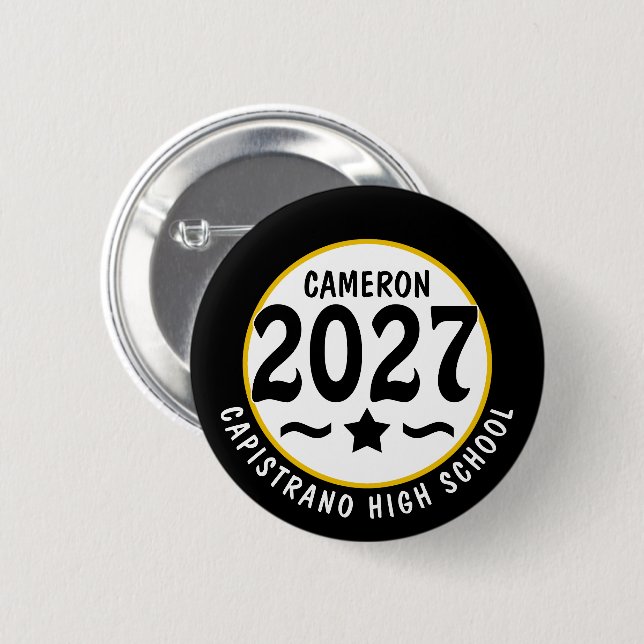 Star Class of 2027 Graduation Button (Front & Back)