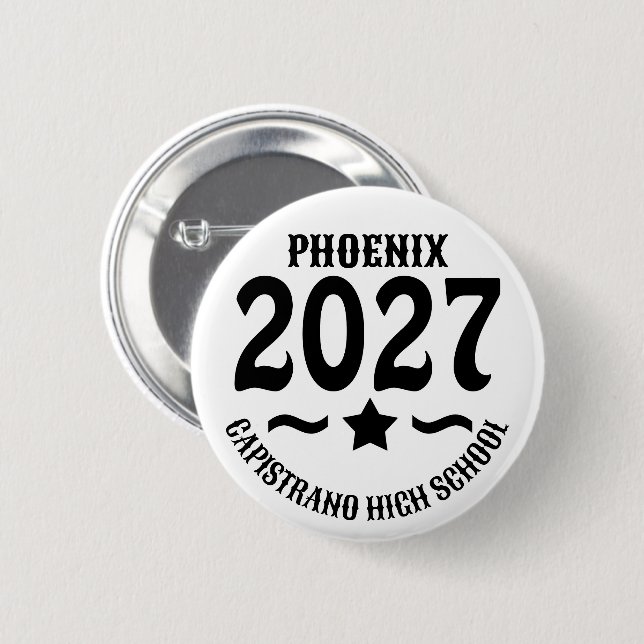 Star Class of 2027 Graduation Button (Front & Back)
