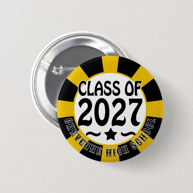 Star Class of 2027 Graduation Button (Front & Back)