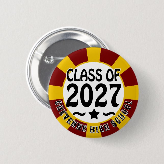 Star Class of 2027 Graduation Button (Front & Back)