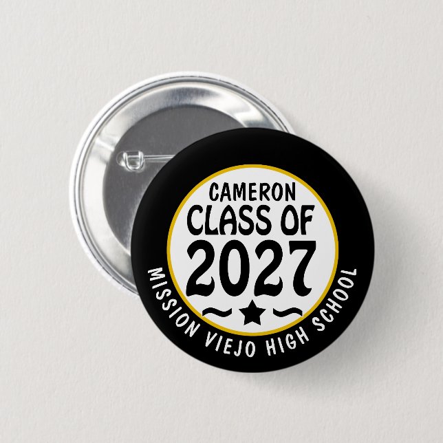 Star Class of 2027 Graduation Button (Front & Back)