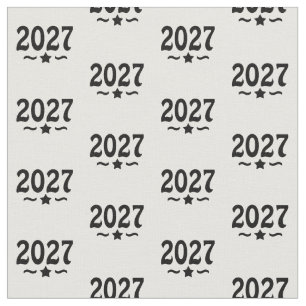 Star Class of 2027 Graduation Fabric
