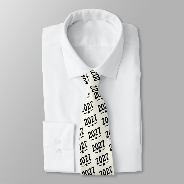 Star Class of 2027 Graduation Neck Tie (Tied)