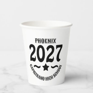 Star Class of 2027 Graduation Paper Cups