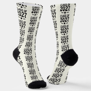 Star Class of 2027 Graduation Socks