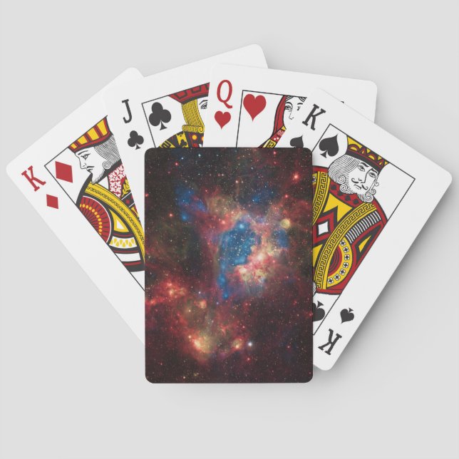 Star Cluster NGC 1929 Poker Cards (Back)