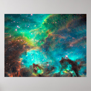 Star Cluster NGC 2074 in Cosmic Cloud Value Poster