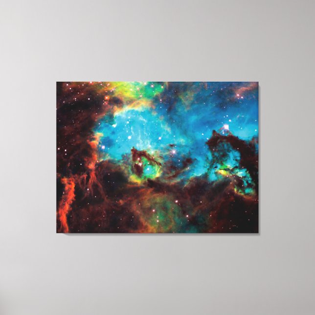 Star Cluster NGC 2074 Tarantula Nebula Space Photo Canvas Print (Front)