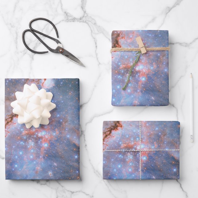 Star Cluster NGC 346 Wrapping Paper Sheets (Front)