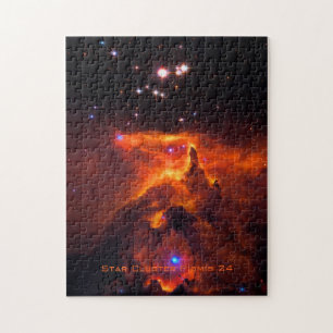 Star Cluster Pismis 24, core of NGC 6357 Jigsaw Puzzle