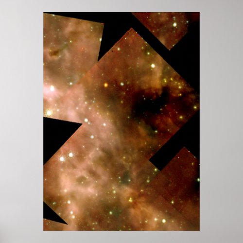 Star Cluster R136 in Nebula 30 Doradus Poster