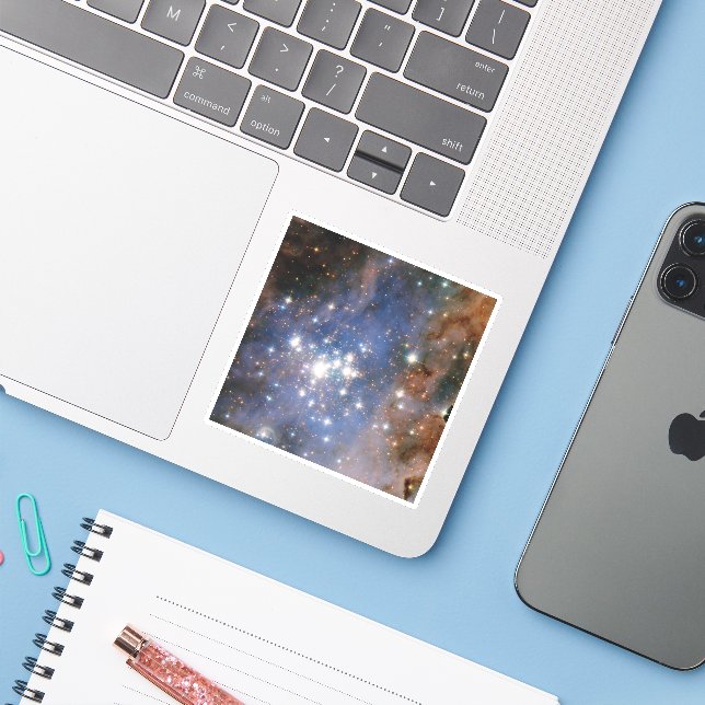 Star Cluster Trumpler 14. Sticker (Laptop w/ iPhone)