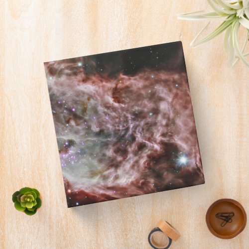 Star Clusters In The Center Of The Flame Nebula 3 Ring Binder