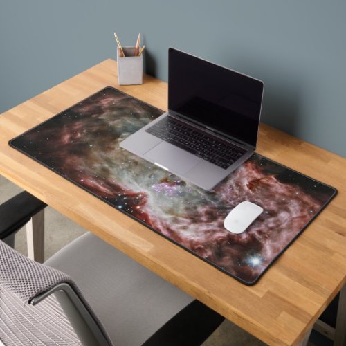 Star Clusters In The Center Of The Flame Nebula Desk Mat