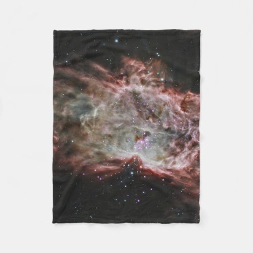 Star Clusters In The Center Of The Flame Nebula Fleece Blanket