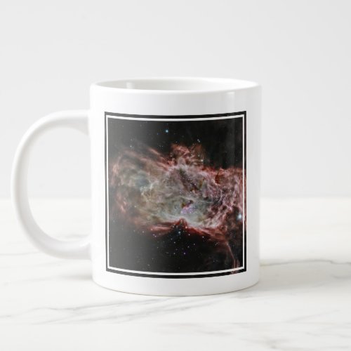 Star Clusters In The Center Of The Flame Nebula Giant Coffee Mug