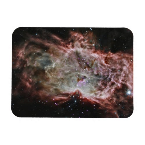 Star Clusters In The Center Of The Flame Nebula Magnet