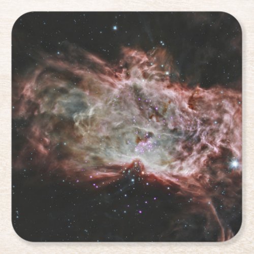 Star Clusters In The Center Of The Flame Nebula Square Paper Coaster