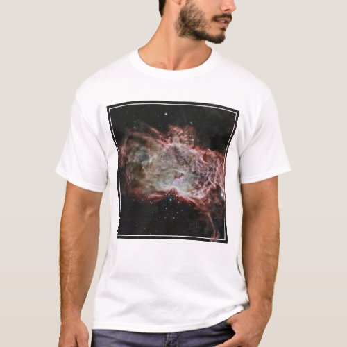 Star Clusters In The Center Of The Flame Nebula T_Shirt