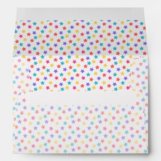 Star Confetti (Bright) Envelope (Back (Bottom))
