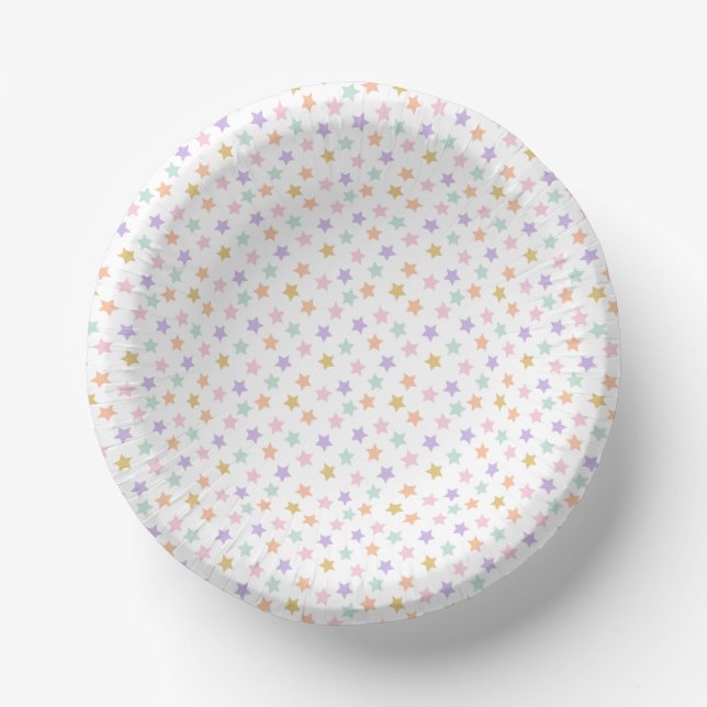 Star Confetti (Pastel) Paper Bowls (Front)