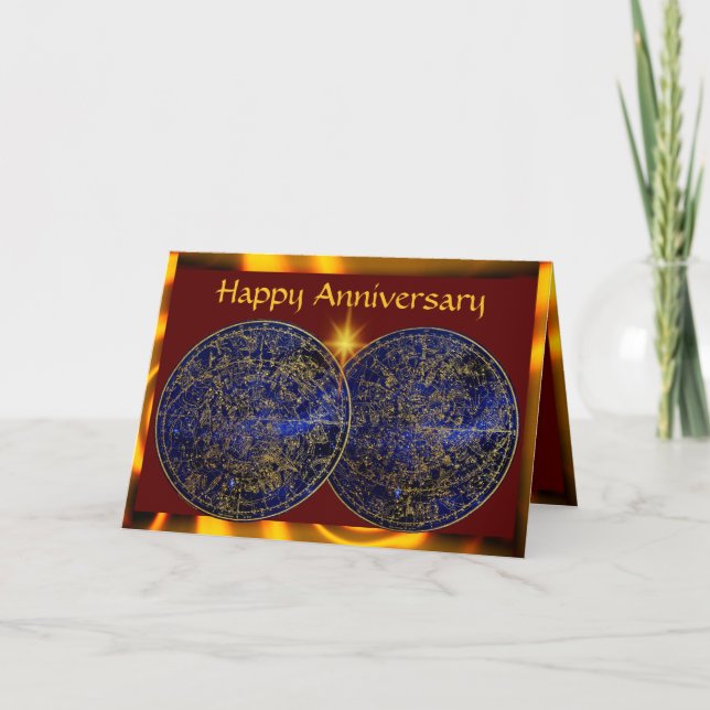 Star Constellation Anniversary Card (Front)