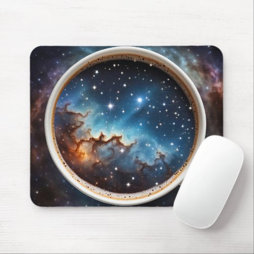 Star Constellation In a Cup of Coffee Mouse Pad