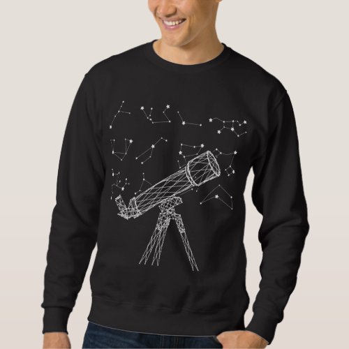Star Constellations Galaxy Telescope Outer Space A Sweatshirt