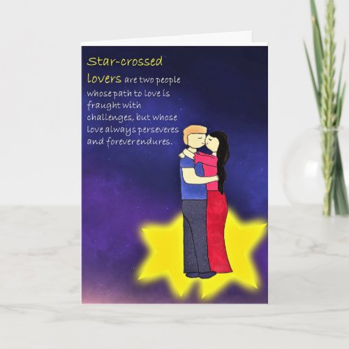 Star_crossed Lovers Greeting Card