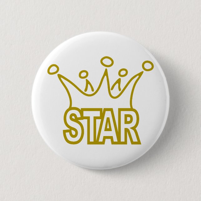 Star-Crown.png Pinback Button (Front)