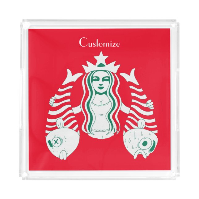 Star-Crown Queen Mermaid Thunder_Cove  Acrylic Tray (Front)