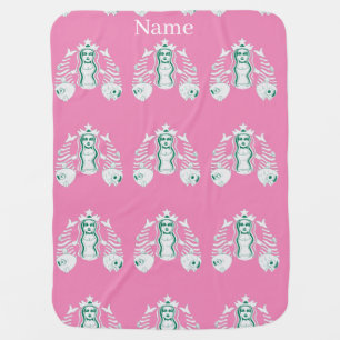 Star-Crown Queen Mermaid Thunder_Cove Baby Blanket