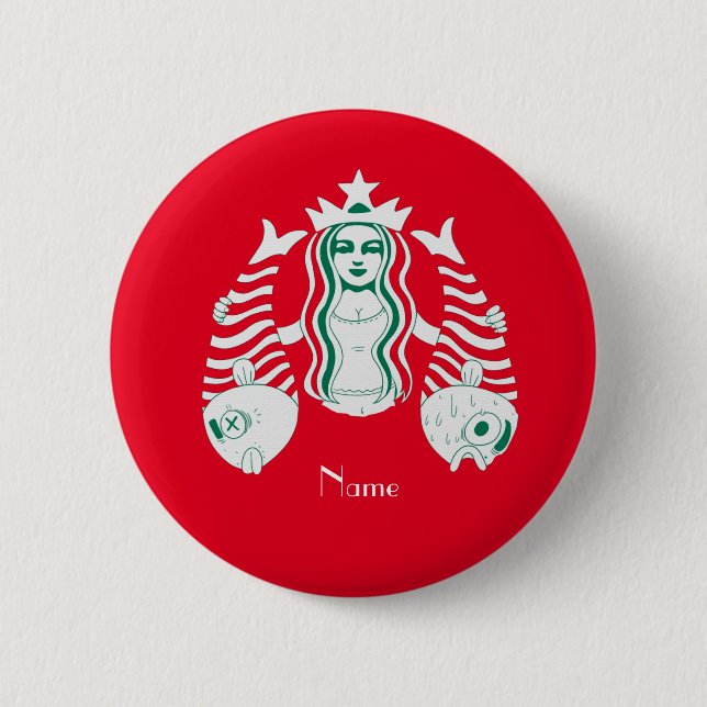 Star-Crown Queen Mermaid Thunder_Cove Button (Front)
