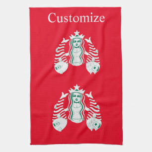Star-Crown Queen Mermaid Thunder_Cove Kitchen Towel