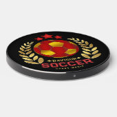 Star Crown Soccer Emblem Design Wireless Charger (Front 2)