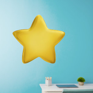 Star Custom Premium 3D Blank Award Medal Yellow Wall Decal