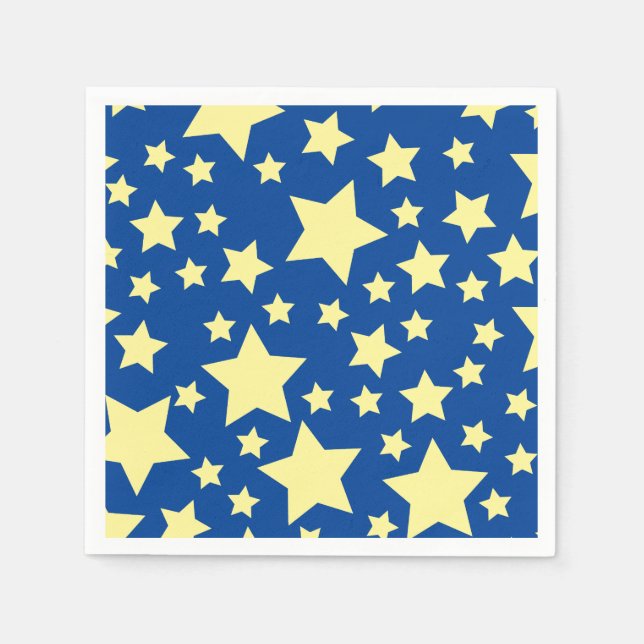 Star Cute Kid's Birthday Party Space Napkins (Front)