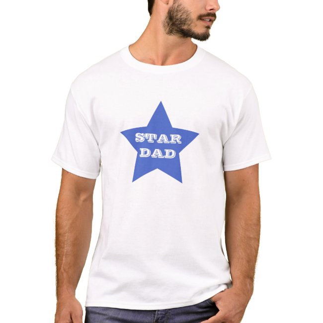 STAR DAD | Father's Day Blue Star Men's T-Shirt
