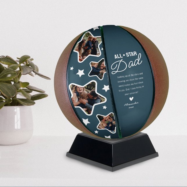 Star Dad Fathers Day Keepsake Basketball (Creator Uploaded)