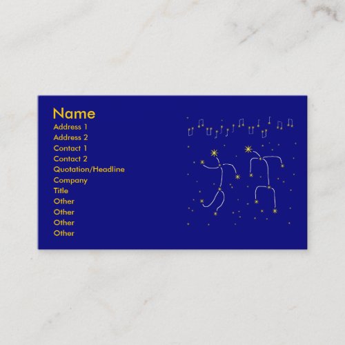 Star Dance Business Card Template