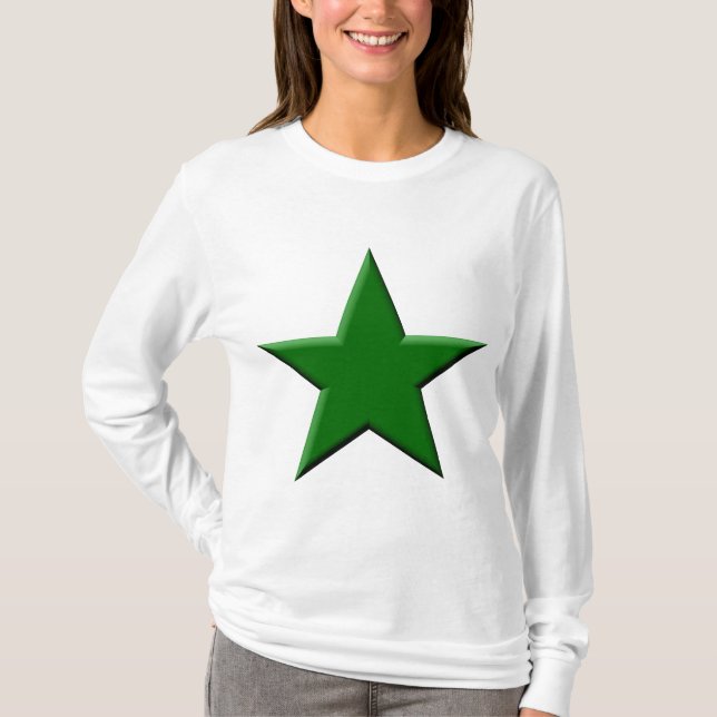 Star - Dark Green T-Shirt (Front)